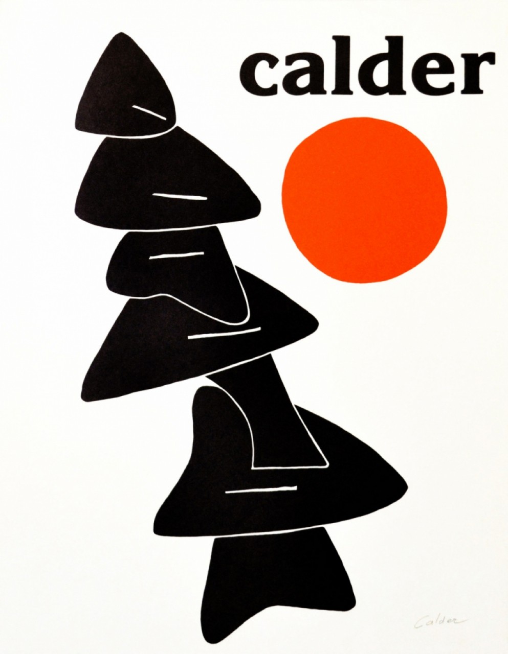 CALDER Alexander supperposition de formes
