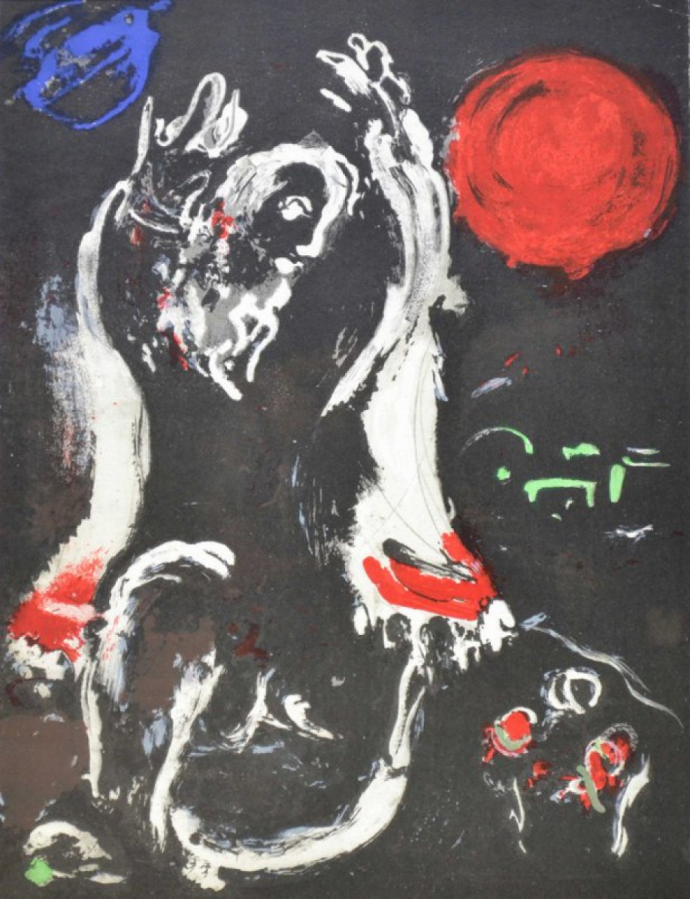 CHAGALL Marc animal entre mains