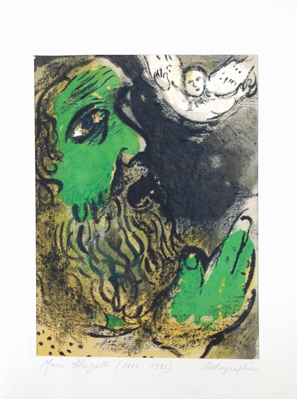 CHAGALL Marc homme vert et ange