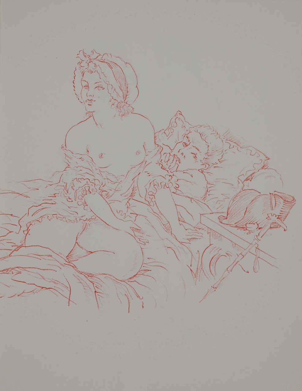 CHIMOT Edouard couple au lit