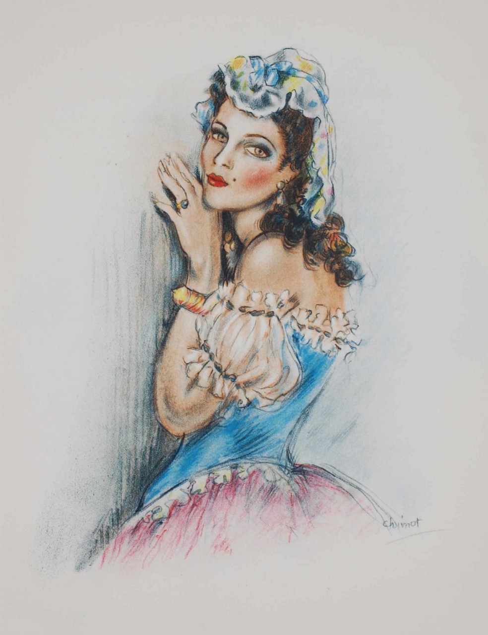 CHIMOT Edouard femme de dos profil