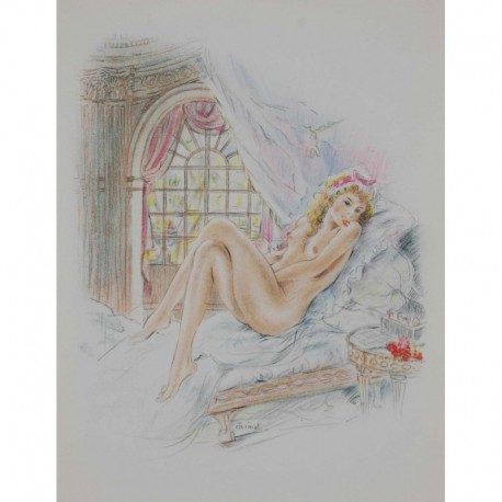 CHIMOT Edouard femme nue sur sofa